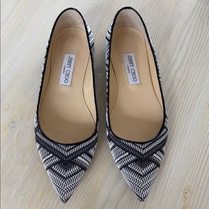 Jimmy Choo Alina Woven Flat